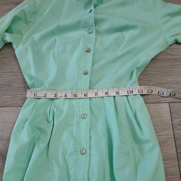 Vintage Dress 50s 60s Mint Green Vanity Fair Belt Size 5 XS pencil Sheath long - Picture 11 of 11